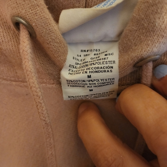 Champion reverse stitch hooded sweatshirt size medium exclusive rose - Picture 9 of 11